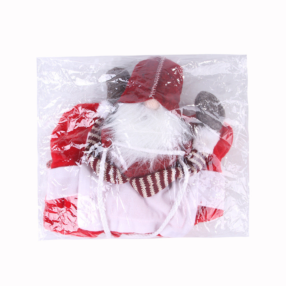 Pet Christmas Horse Riding Santa Transformation Costume Flannel Velcro