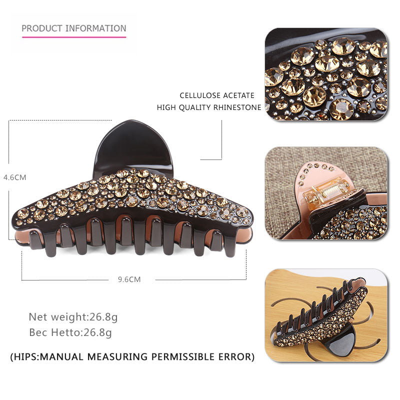 European American Luxury Diamond Hair Headdress Full Diamond