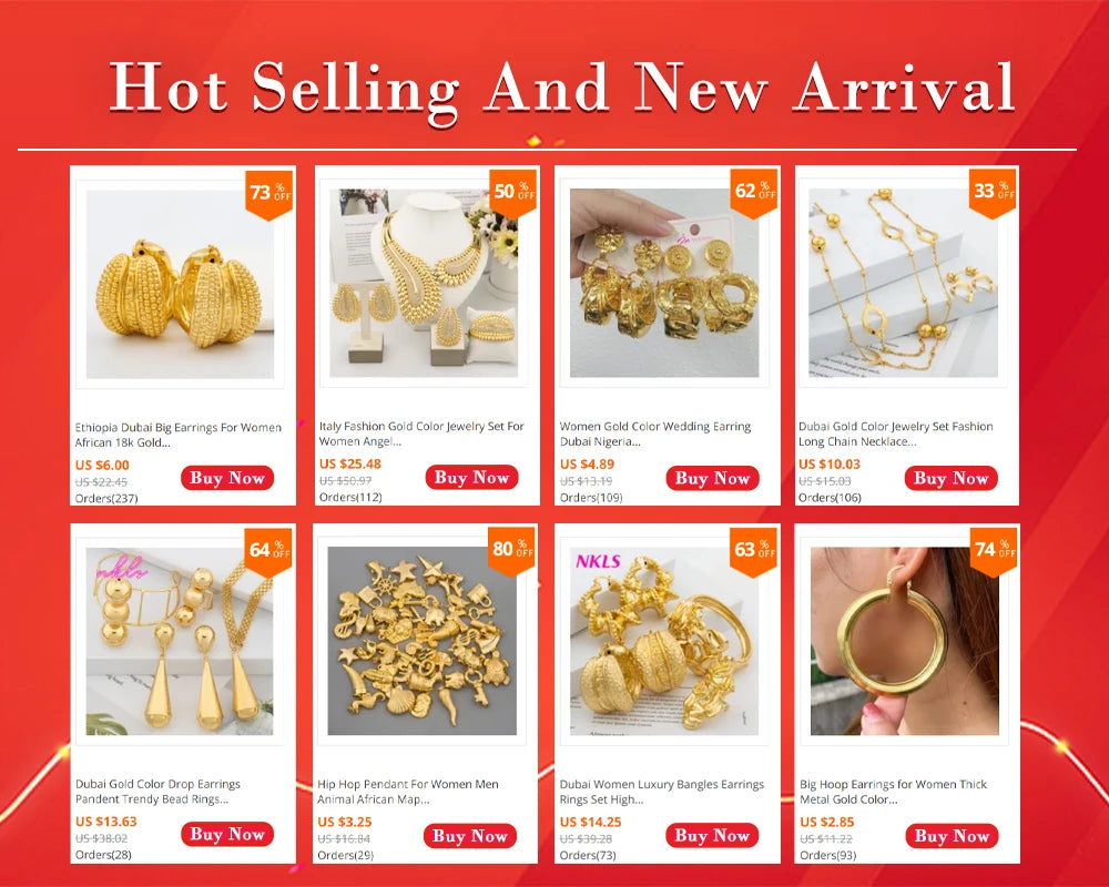 Fashion Bead Pendant Jewelry Set For Women Clip Earrings Gold Color Necklace Daily Wear Two Piece Trendy Accessories