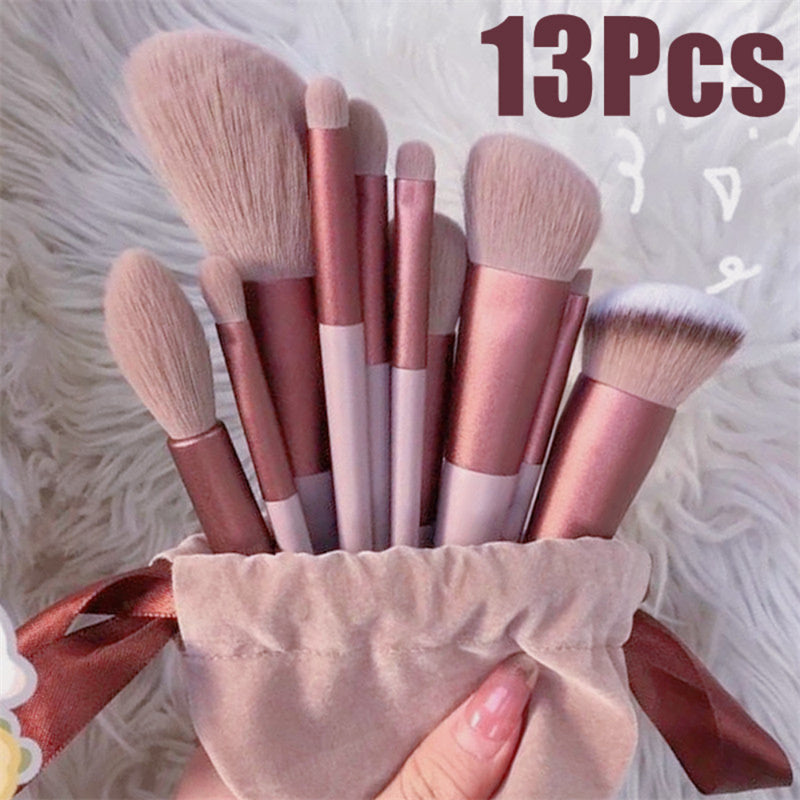 13 Piece Makeup Brush Set Concealer Foundation Eyeshadow Blush Highlighter