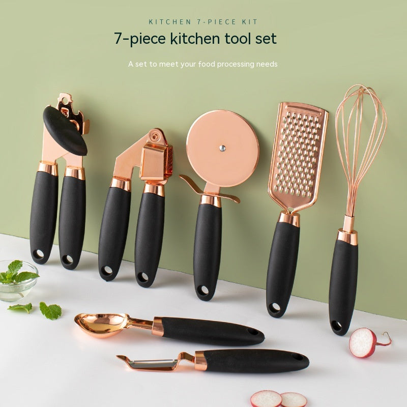 Copper Plating Kitchen Peeler Gadget Set For Household Use