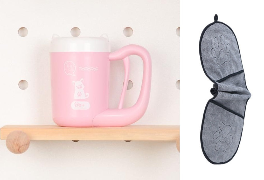 Paw Washer Cup – 360° Pet Paw Cleaning Tool with Soft Silicone Brush