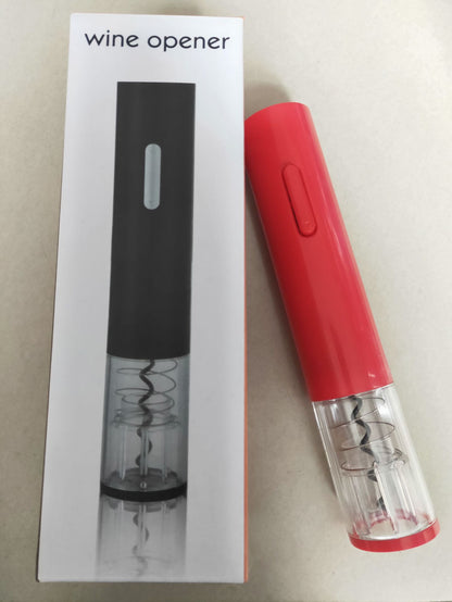 Electric Wine Opener Kit With Foil Cutter Automatic Corkscrew
