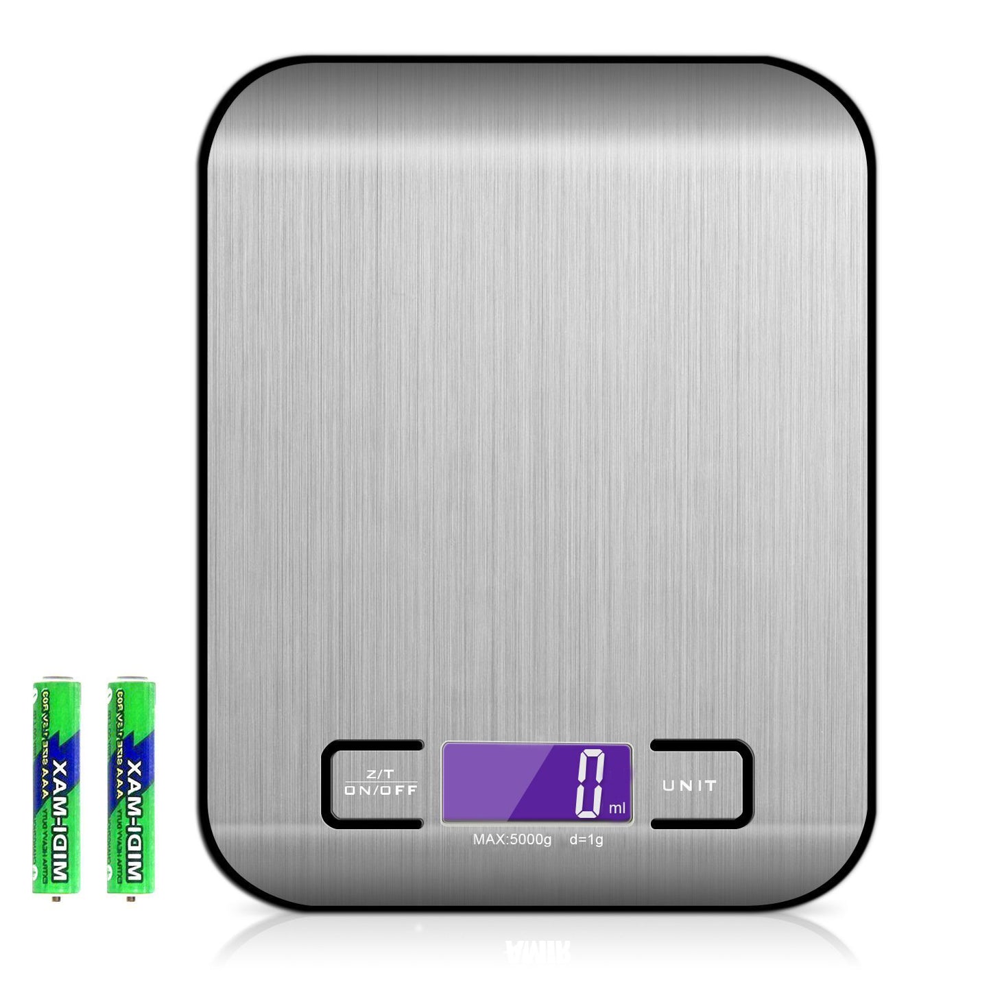 Stainless Steel Kitchen Scale With Flat Small Platform 3kg 5kg 10kg