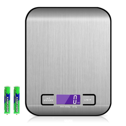 Stainless Steel Kitchen Scale With Flat Small Platform 3kg 5kg 10kg