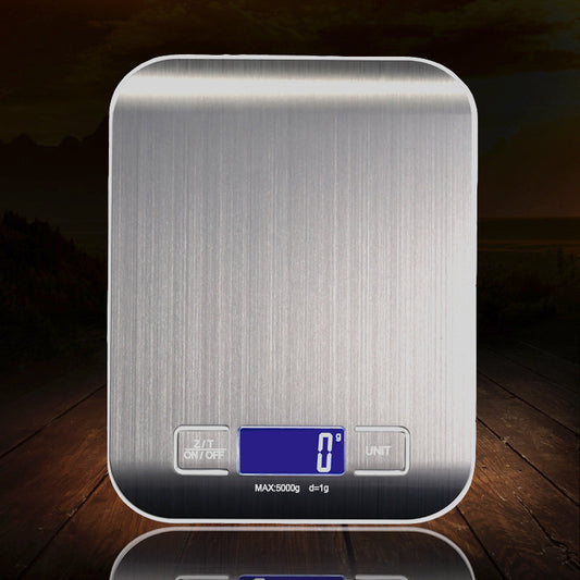 Stainless Steel Kitchen Scale With Flat Small Platform 3kg 5kg 10kg