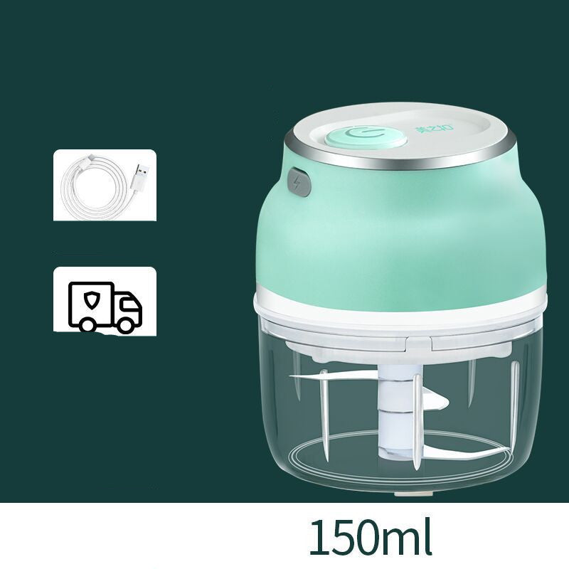 Portable Electric Garlic Cutter and Mini Food Chopper with Transparent Cup