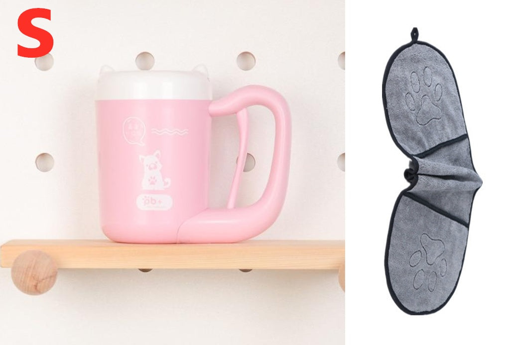 Paw Washer Cup – 360° Pet Paw Cleaning Tool with Soft Silicone Brush