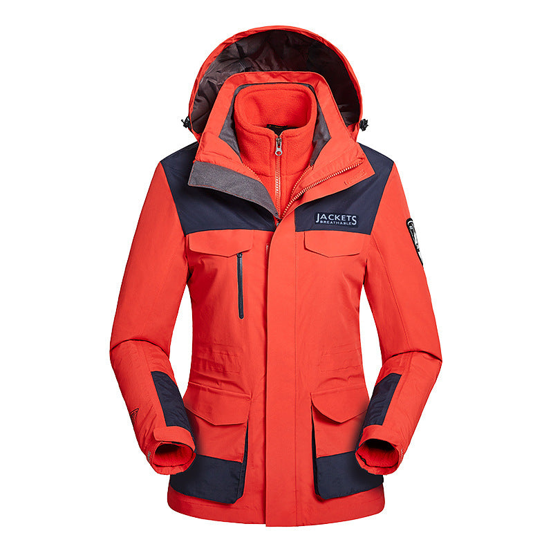 Winter Men's Ski Jacket Waterproof Windproof Breathable Softshell Jacket