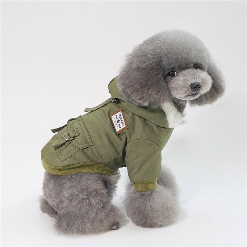 Cotton Small Dog Coat Hoodie for Autumn &amp; Winter – Warm Puppy Clothes
