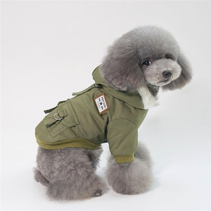 Cotton Small Dog Coat Hoodie for Autumn &amp; Winter – Warm Puppy Clothes