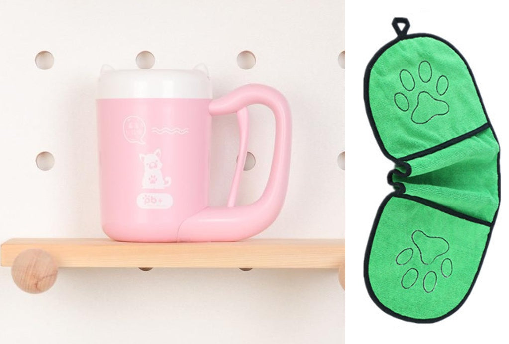 Paw Washer Cup – 360° Pet Paw Cleaning Tool with Soft Silicone Brush