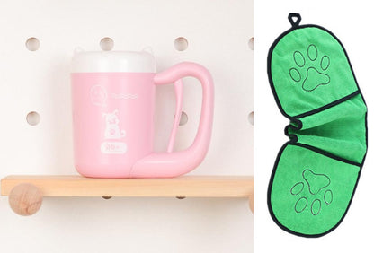 Paw Washer Cup – 360° Pet Paw Cleaning Tool with Soft Silicone Brush