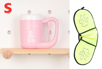 Paw Washer Cup – 360° Pet Paw Cleaning Tool with Soft Silicone Brush