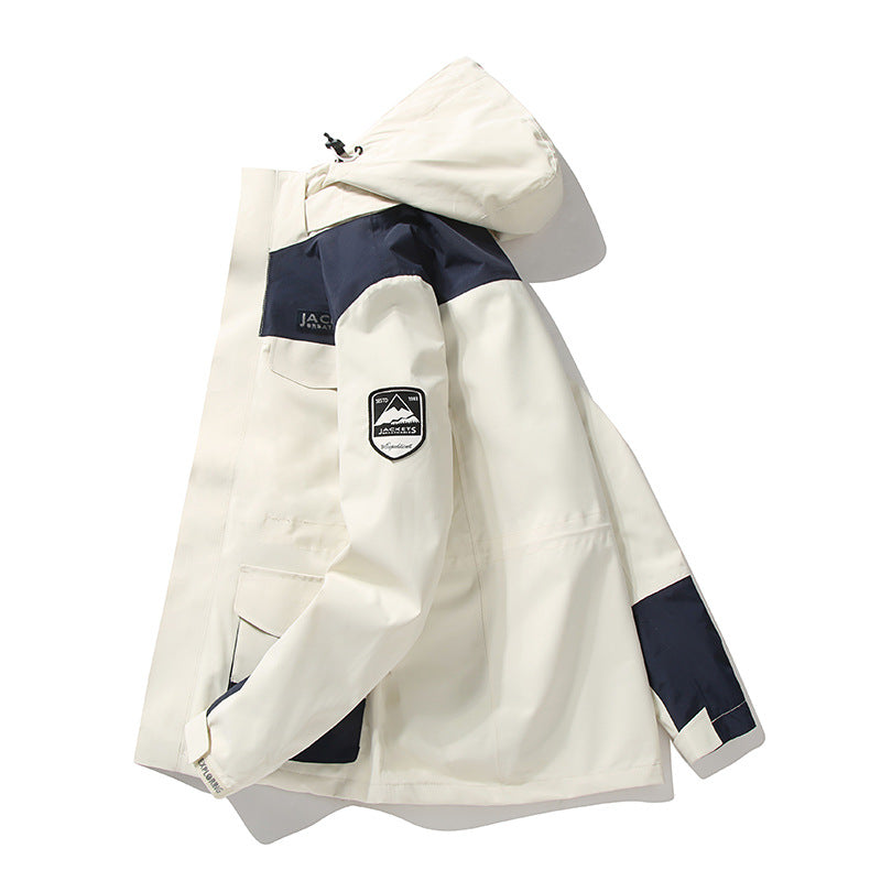 Winter Men's Ski Jacket Waterproof Windproof Breathable Softshell Jacket