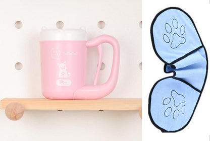 Paw Washer Cup – 360° Pet Paw Cleaning Tool with Soft Silicone Brush