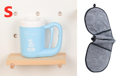 Paw Washer Cup – 360° Pet Paw Cleaning Tool with Soft Silicone Brush