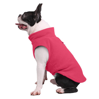 Polar Fleece Pet Sweater For Dogs And Cats Multiple Colors XL