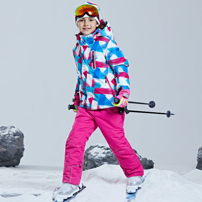 Kids Taslon Ski Shell Jacket For Snowboard And Skiing