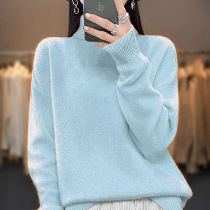 Women's Turtleneck Autumn And Winter Thickening Inner Wear Base Cashmere Sweater Sweater