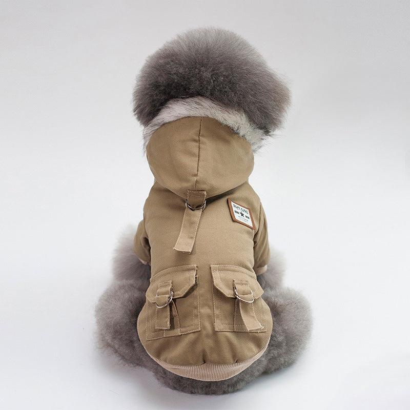 Cotton Small Dog Coat Hoodie for Autumn &amp; Winter – Warm Puppy Clothes
