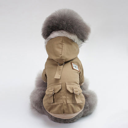 Cotton Small Dog Coat Hoodie for Autumn &amp; Winter – Warm Puppy Clothes