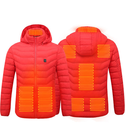 Men’s USB Heated Jacket – Electric Thermal Coat with 3 Heat Levels, Lightweight Windproof Winter Wea