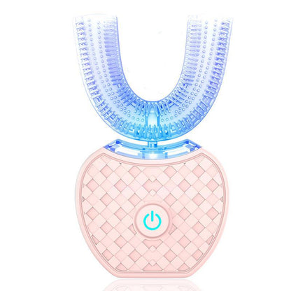 360 Degrees Automatic Electric Toothbrush Whitening Blue Light USB Charging