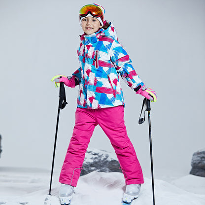 Kids Taslon Ski Shell Jacket For Snowboard And Skiing