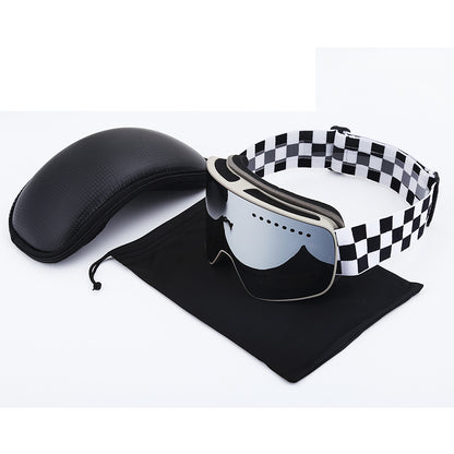 Double Layer Italian Ski Goggles Eye Protection Anti Fog Anti Radiation Sand