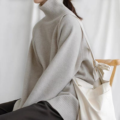 Women's Turtleneck Autumn And Winter Thickening Inner Wear Base Cashmere Sweater Sweater