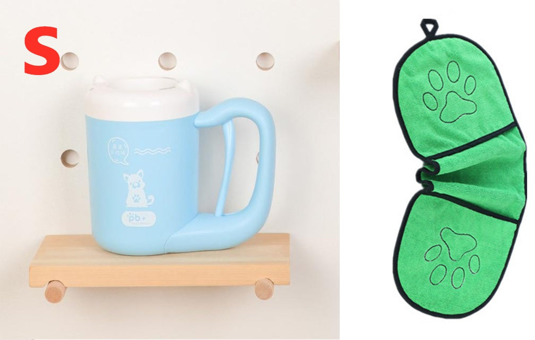 Paw Washer Cup – 360° Pet Paw Cleaning Tool with Soft Silicone Brush