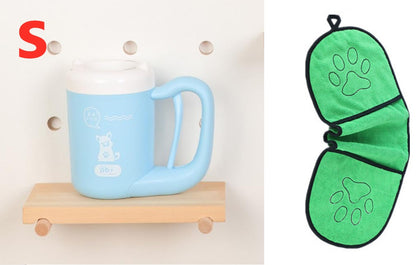 Paw Washer Cup – 360° Pet Paw Cleaning Tool with Soft Silicone Brush