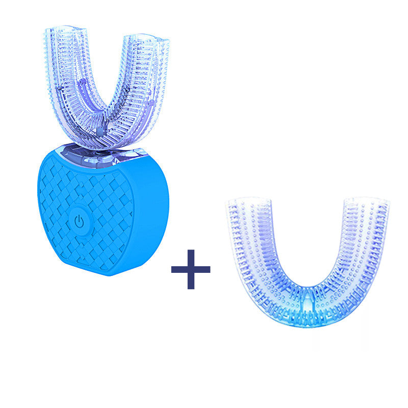 360 Degrees Automatic Electric Toothbrush Whitening Blue Light USB Charging