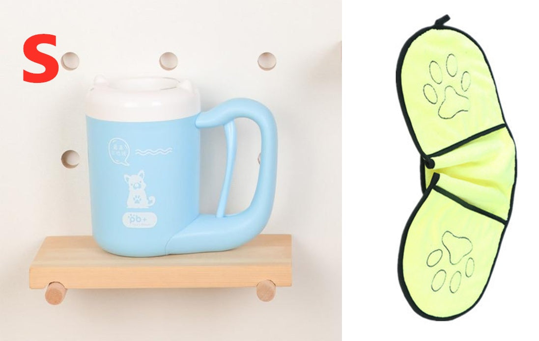 Paw Washer Cup – 360° Pet Paw Cleaning Tool with Soft Silicone Brush