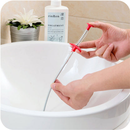 60cm Sewer Dredger Hair Cleaner Drain Clog Remover For Kitchen Sink
