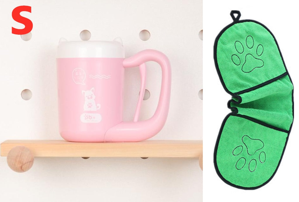 Paw Washer Cup – 360° Pet Paw Cleaning Tool with Soft Silicone Brush