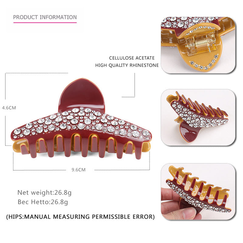 European American Luxury Diamond Hair Headdress Full Diamond