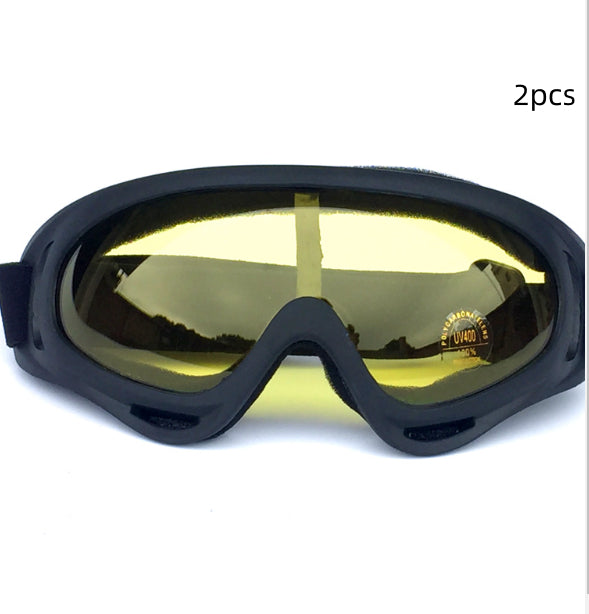 Unisex Windproof Sand Goggles For Tactical Skiing Polycarbonate Frame