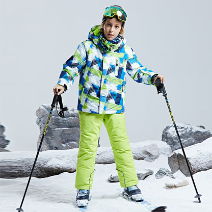 Kids Taslon Ski Shell Jacket For Snowboard And Skiing