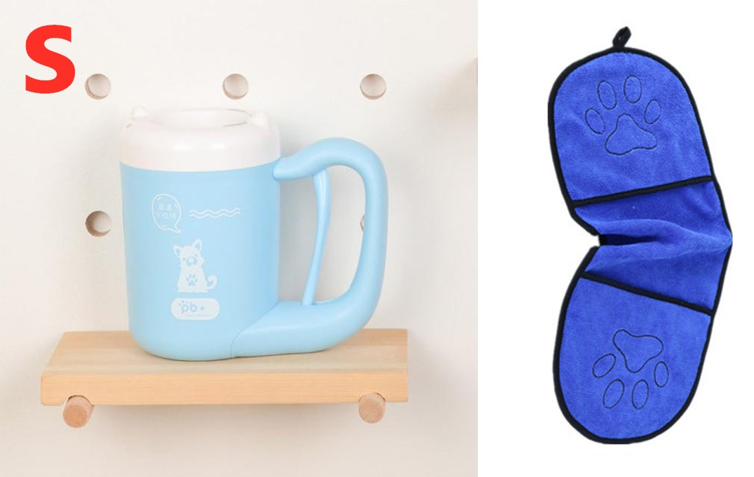 Paw Washer Cup – 360° Pet Paw Cleaning Tool with Soft Silicone Brush