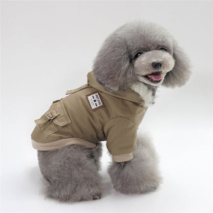Cotton Small Dog Coat Hoodie for Autumn &amp; Winter – Warm Puppy Clothes