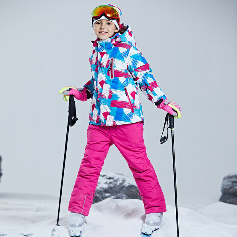Kids Taslon Ski Shell Jacket For Snowboard And Skiing