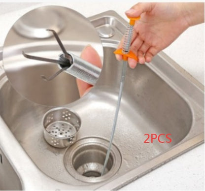 60cm Sewer Dredger Hair Cleaner Drain Clog Remover For Kitchen Sink