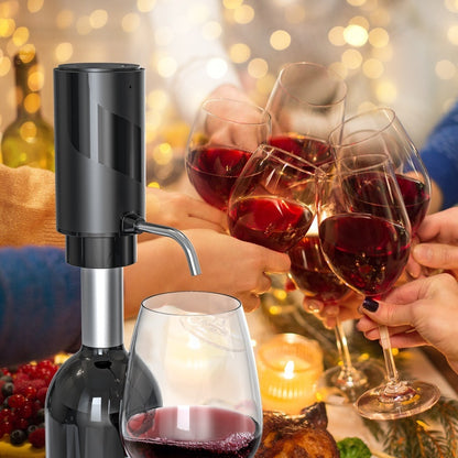 Electric Wine Aerator And Decanter Pump With One Touch Operation Gift Idea