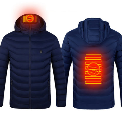 Men’s USB Heated Jacket – Electric Thermal Coat with 3 Heat Levels, Lightweight Windproof Winter Wea