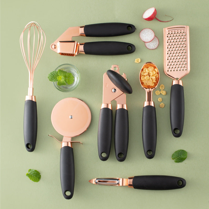 Copper Plating Kitchen Peeler Gadget Set For Household Use