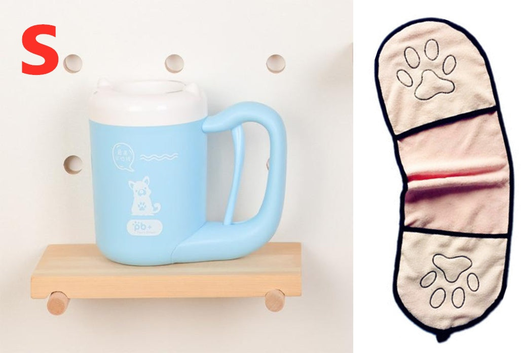 Paw Washer Cup – 360° Pet Paw Cleaning Tool with Soft Silicone Brush