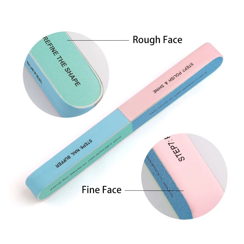 7 Sides Nail Cuticle Polish Strip Tool For Easy Manicure And Pedicure Clean Cut