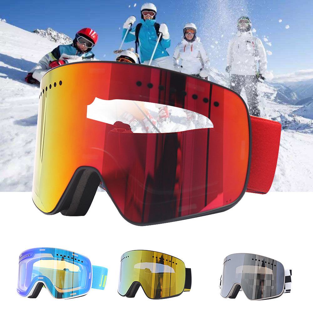 Double Layer Italian Ski Goggles Eye Protection Anti Fog Anti Radiation Sand